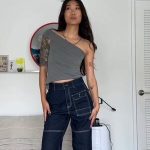 Geel off the shoulder top